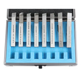 Accusize - 8 pcs H.S.S. Tool Bit Set, Pre-Ground for Turning & Facing Work, 1/4", 5/16", 3/8" & 1/2"