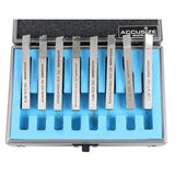 Accusize - 8 pcs H.S.S. Tool Bit Set, Pre-Ground for Turning & Facing Work, 1/4", 5/16", 3/8" & 1/2"