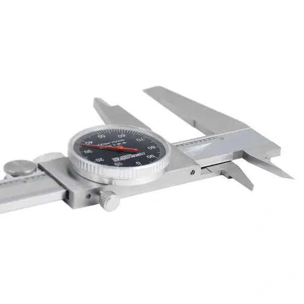 Accusize -Dial Caliper Black Face, White Scale, Red Needle, inch