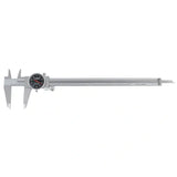 Accusize -Dial Caliper Black Face, White Scale, Red Needle, inch