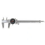 Accusize -Dial Caliper Black Face, White Scale, Red Needle, inch