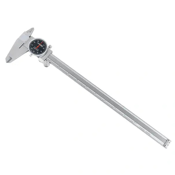 Accusize -Dial Caliper Black Face, White Scale, Red Needle, inch