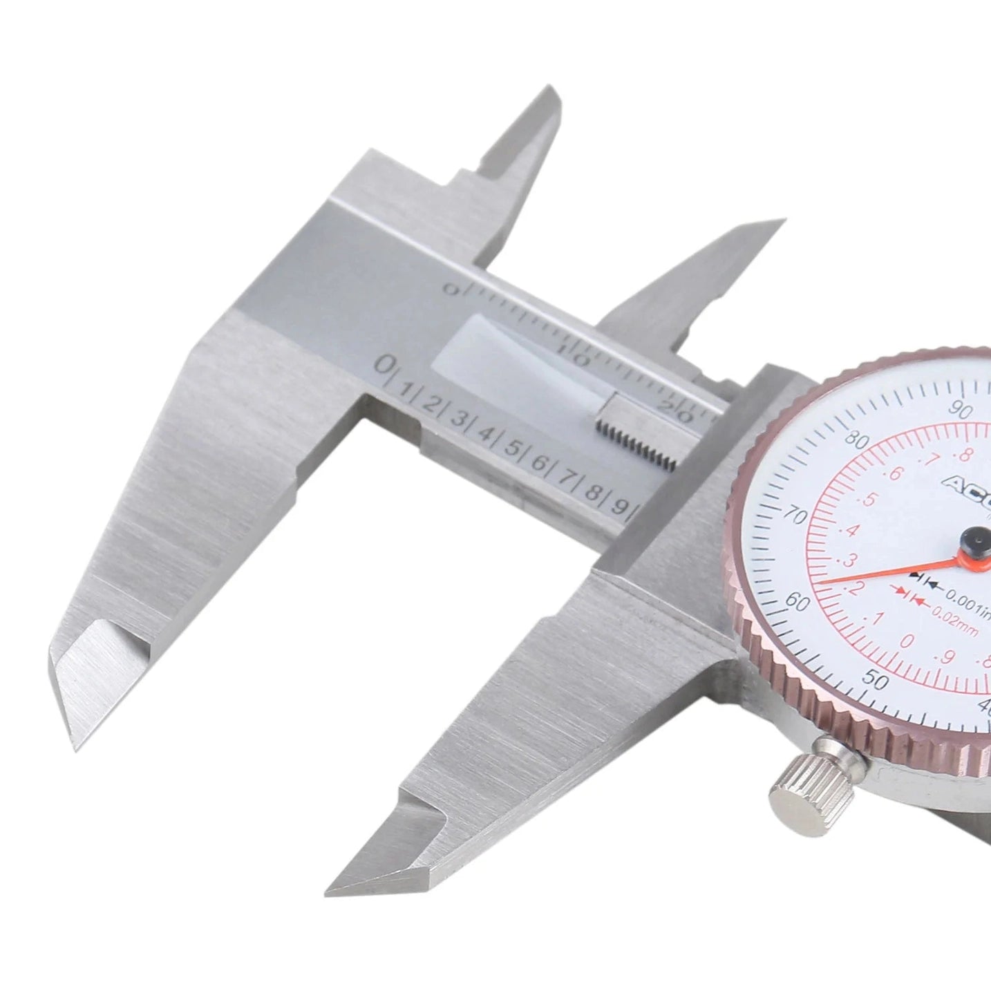 Dual Needle Precision Inch/Metric Dial Caliper, Stainless Steel 6"/150mm