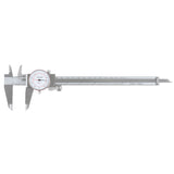 Dual Needle Precision Inch/Metric Dial Caliper, Stainless Steel 8"/200mm