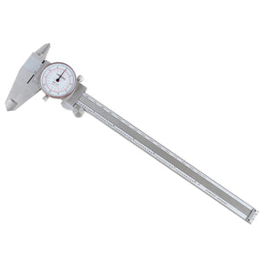 Dual Needle Precision Inch/Metric Dial Caliper, Stainless Steel 8"/200mm
