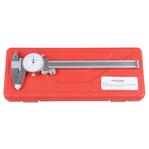Dual Needle Precision Inch/Metric Dial Caliper, Stainless Steel 6"/150mm