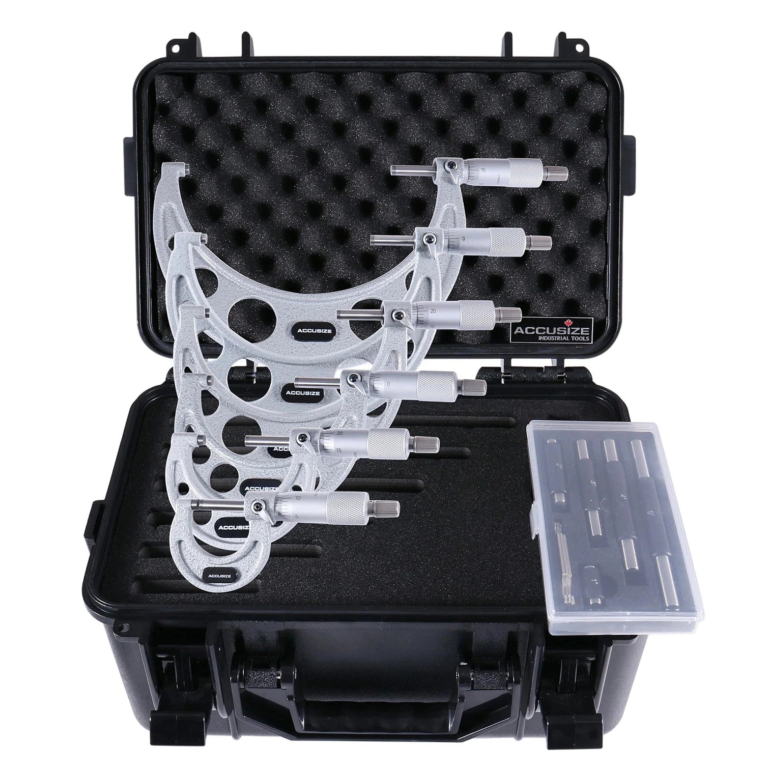 Accusize EG00-0906 - 0-6" X 0.0001" 6 pc/set Ultra-Precision M-Type Outside Micrometer Sets