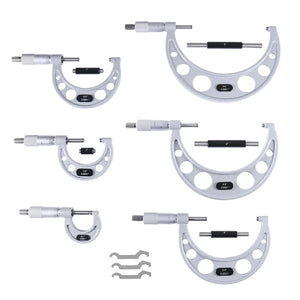 Accusize EG00-0906 - 0-6" X 0.0001" 6 pc/set Ultra-Precision M-Type Outside Micrometer Sets