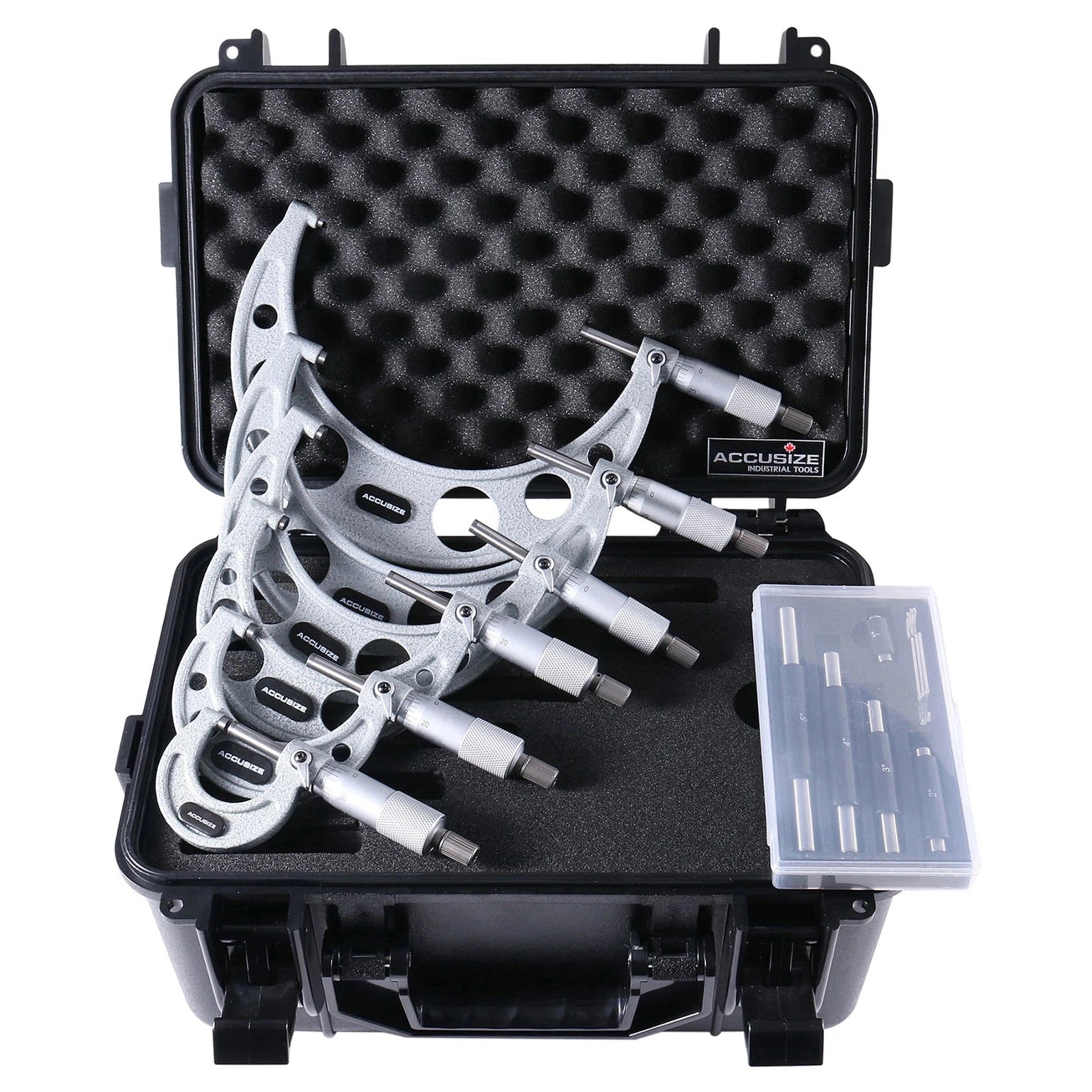 Accusize EG00-0906 - 0-6" X 0.0001" 6 pc/set Ultra-Precision M-Type Outside Micrometer Sets