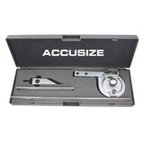 Accusize S855-C802 - Universal Dial and Bevel Protractors, 6" & 12" Blades