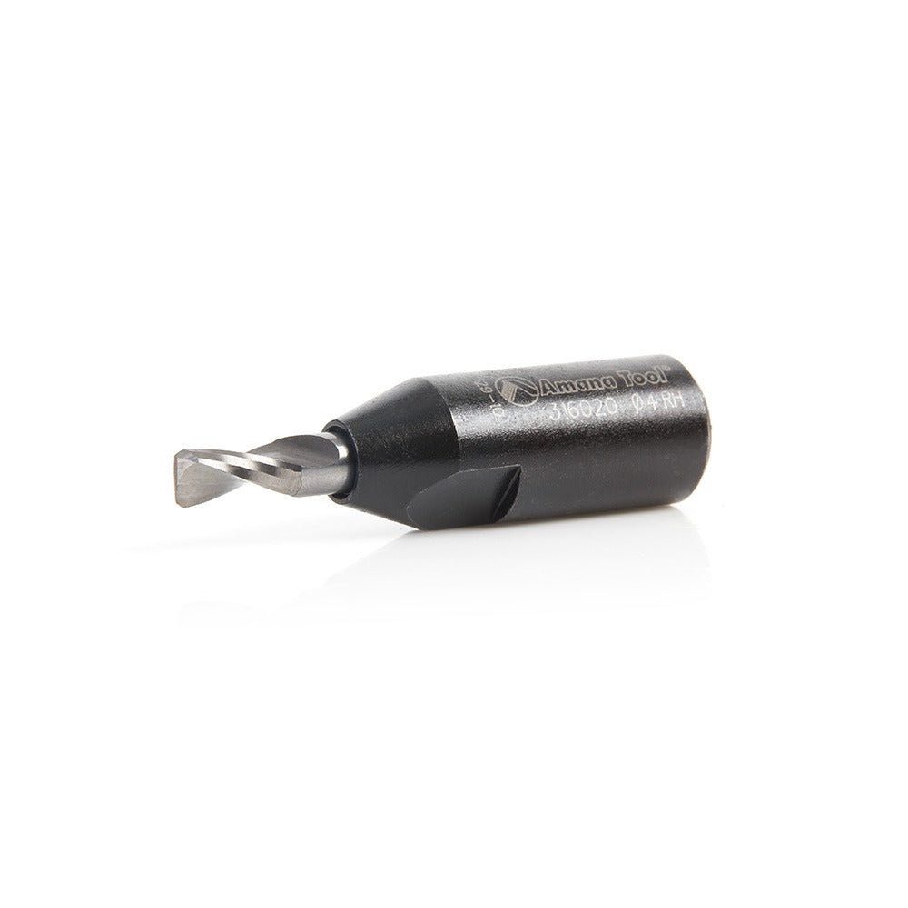 Amana 316024 Carbide Tipped 2 Flute RH Rotation Bit for Festool® Domino® Joiner, 6mm Dia x 28mm x 49mm Long