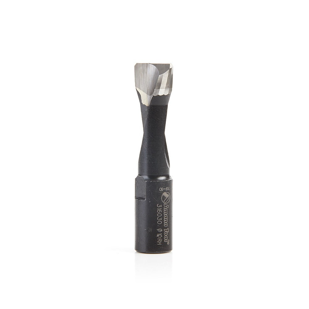 Amana 316030 Carbide Tipped 2 Flute RH Rotation Bit for Festool® Domino® Joiner, 10mm Dia x 28mm x 49mm Long