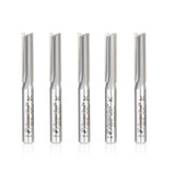 Amana 45210-55 Pack Carbide Tipped Straight Plunge High Production 1/4"Dia x 1" x 1/4" Shank