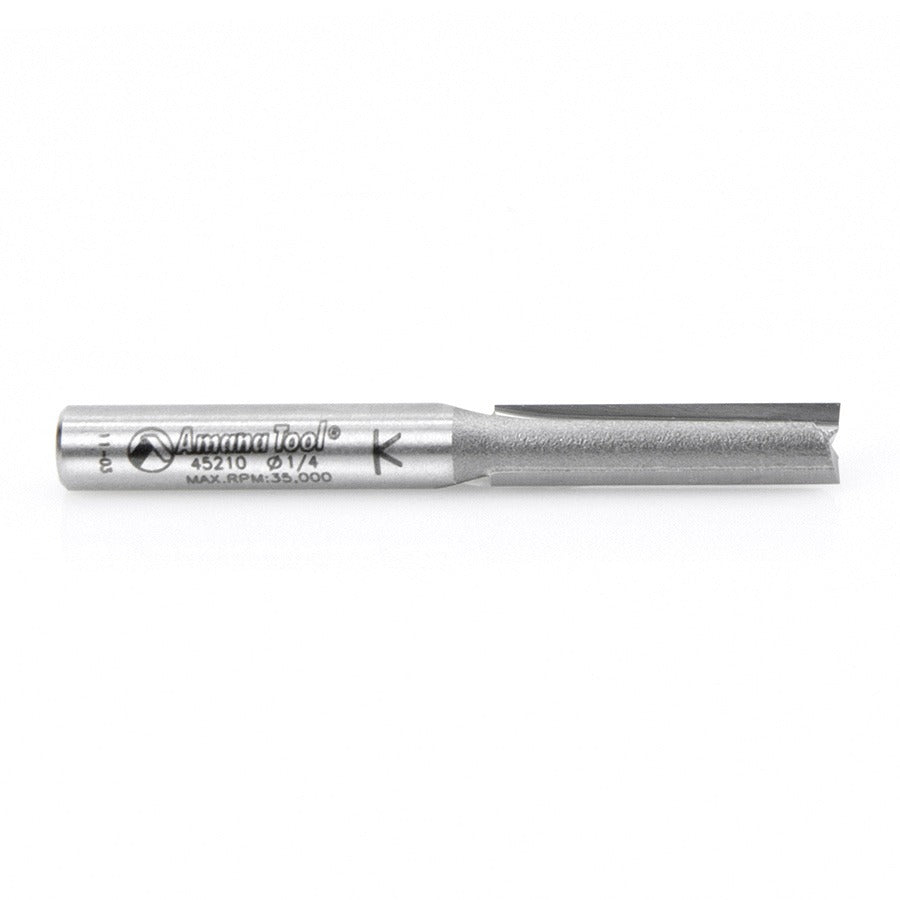 Amana 45210 Carbide Tipped Straight Plunge High Production 1/4" Dia x 1" x 1/4" Shank