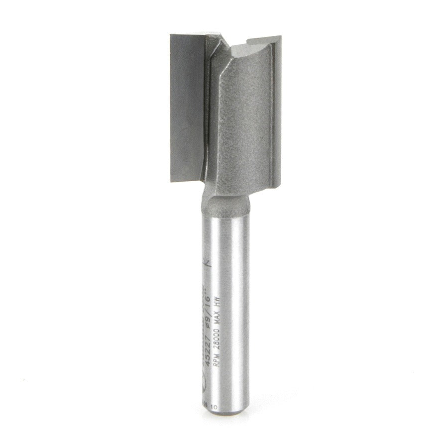 Amana 45227 Tipped Straight Plunge High Production 9/16" Dia x 3/4" x 1/4" Shank
