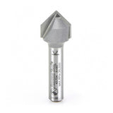 Amana 45704 Carbide Tipped V-Groove 90 Deg x 1/2" Dia x 1/4" x 1/4" Shank