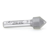 Amana 45704 Carbide Tipped V-Groove 90 Deg x 1/2" Dia x 1/4" x 1/4" Shank