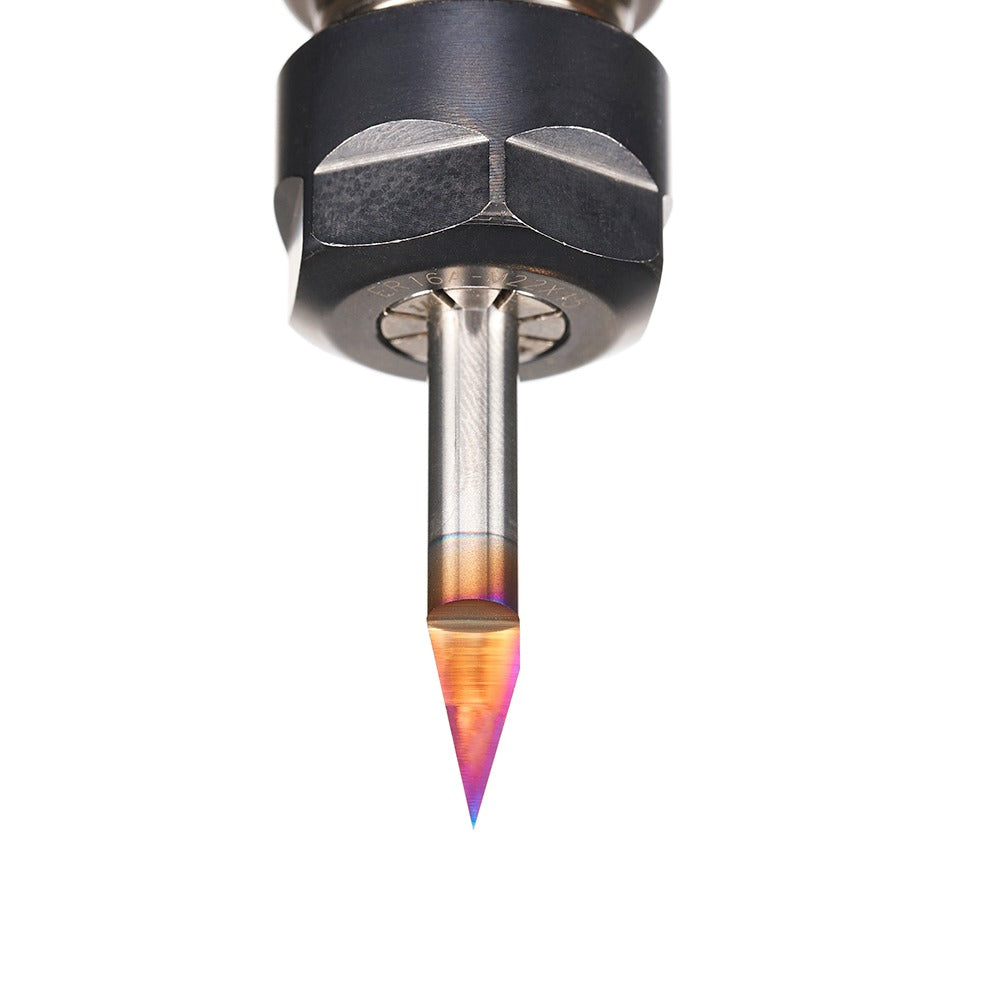Amana 45771-K Solid Carbide 30 Degree Engraving 0.005 Tip Width x 1/4" Shank Signmaking Spektra™ Extreme Tool Life Coated Router Bit