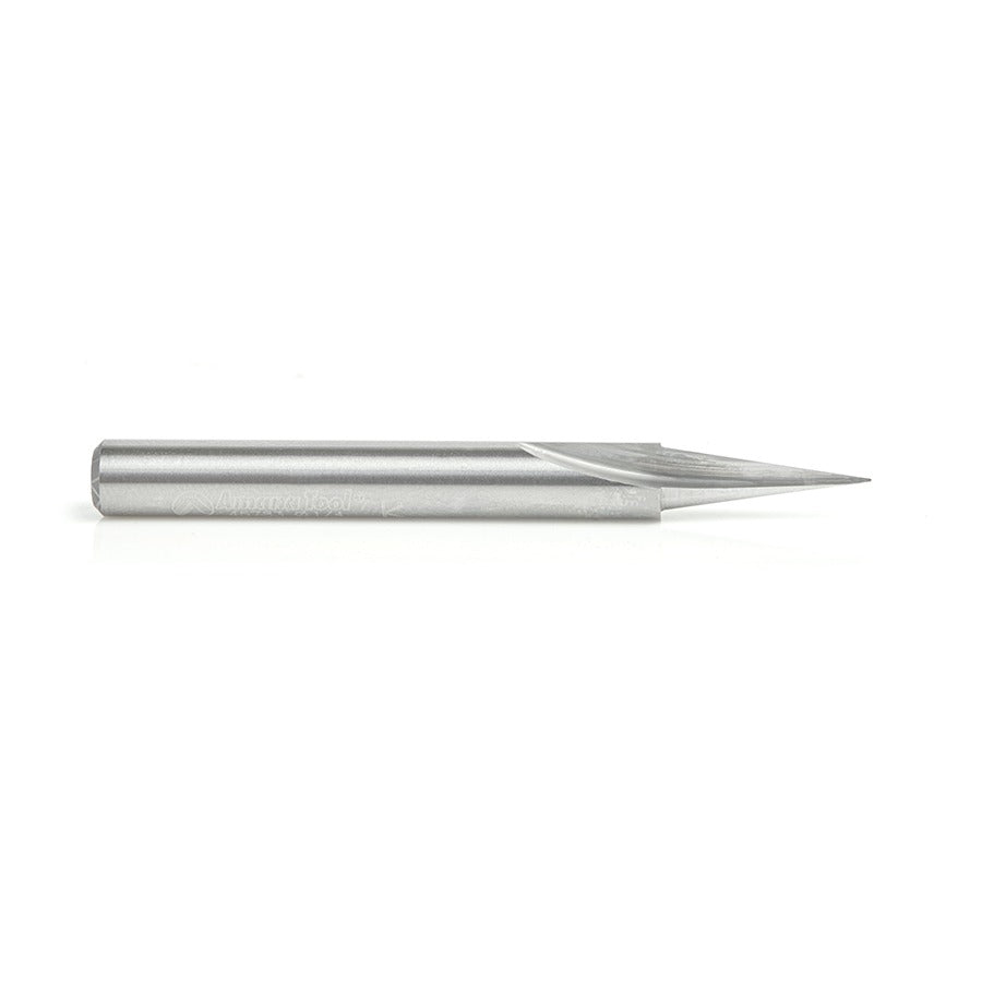Amana 45783 Solid Carbide Carving Liner 18 Deg x 1/4" Dia x 5/8" x 1/4" Inch Shank x 1-Flute