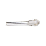 Amana 45792 Carbide Tipped Double Edge Folding V-Groove 90 Deg x 0.090 Inch Tip Width x 1/2" Dia x 13/64" x 1/4" Shank