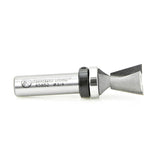 Amana 45852 Carbide Tipped Dovetail 14 Deg x 3/4" Dia x 3/4" x 1/2" Shank with Upper BB