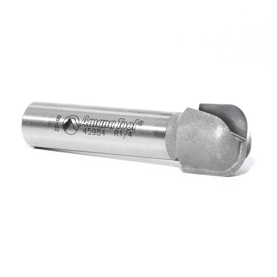 Amana 45984 Carbide Tipped Bowl & Tray 1/4" Radius x 3/4" Dia x 5/8" x 1/2" Shank