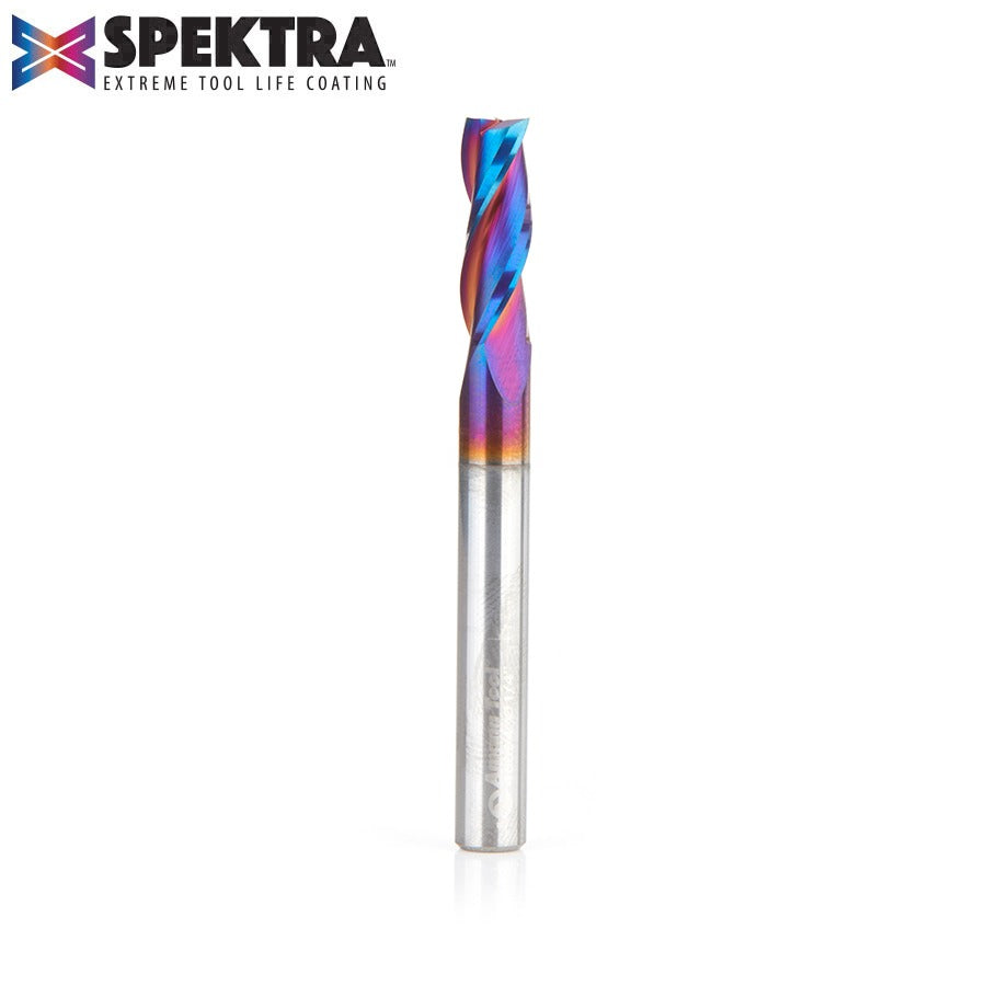 Amana 46094-K Solid Carbide Up-Cut Spiral 1/4" Dia x 3/4" x 1/4" Shank x 2-1/2" Long Composite, Fiberglass & Phenolic Cutting Spektra™ Extreme Tool Life Coated Router Bit