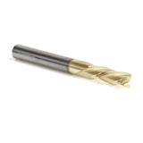 Amana 46097 Solid Carbide Spiral 1/4" Dia x 3/4" x 1/4" Shank x 2-1/2" Long Composite, Fiberglass & Phenolic Cutting ZrN Coated Down-Cut Router Bit