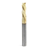 Amana 46097 Solid Carbide Spiral 1/4" Dia x 3/4" x 1/4" Shank x 2-1/2" Long Composite, Fiberglass & Phenolic Cutting ZrN Coated Down-Cut Router Bit