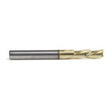 Amana 46097 Solid Carbide Spiral 1/4" Dia x 3/4" x 1/4" Shank x 2-1/2" Long Composite, Fiberglass & Phenolic Cutting ZrN Coated Down-Cut Router Bit