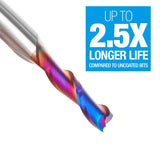 Amana 46101-K Solid Carbide Spektra™ Extreme Tool Life Coated Spiral Plunge 3/16" Dia x 3/4" x 1/4" Shank Up-Cut