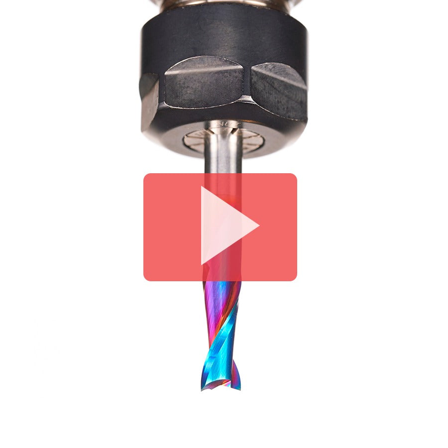 Amana 46102-K Solid Carbide Spektra™ Extreme Tool Life Coated Spiral Plunge 1/4" Dia x 3/4" x 1/4" Shank Up-Cut