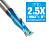 Amana 46102-K Solid Carbide Spektra™ Extreme Tool Life Coated Spiral Plunge 1/4" Dia x 3/4" x 1/4" Shank Up-Cut
