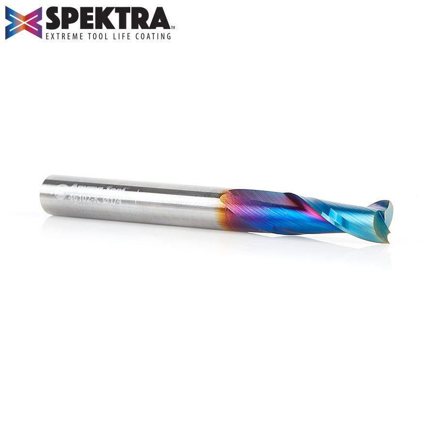 Amana 46102-K Solid Carbide Spektra™ Extreme Tool Life Coated Spiral Plunge 1/4" Dia x 3/4" x 1/4" Shank Up-Cut