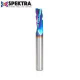 Amana 46151-K Solid Carbide CNC Spektra™ Extreme Tool Life Coated Spiral Phenolic, Resin and Composite with Chipbreaker 3/8" Dia x 1" x 3/8" Shank x 3" Long Slow Helix Up-Cut Router Bit