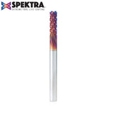 Amana 46264-K Solid Carbide CNC Spektra™ Extreme Tool Life Coated Spiral Carbon Graphite & Carbon Fiber Panel Cutting 1/4" Dia x 3/4" x 1/4" Shank x 3" Long Down-Cut Router Bit