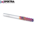 Amana 46264-K Solid Carbide CNC Spektra™ Extreme Tool Life Coated Spiral Carbon Graphite & Carbon Fiber Panel Cutting 1/4" Dia x 3/4" x 1/4" Shank x 3" Long Down-Cut Router Bit