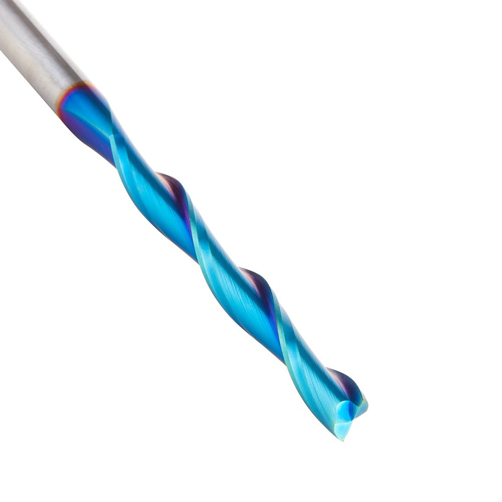 Amana 46272-K Solid Carbide CNC Spektra™ Extreme Tool Life Coated Foam Up-Cut Cutting Square End Spiral 1/4" Dia x 2-1/4" x 1/4" Shank x 4" Long Router Bit