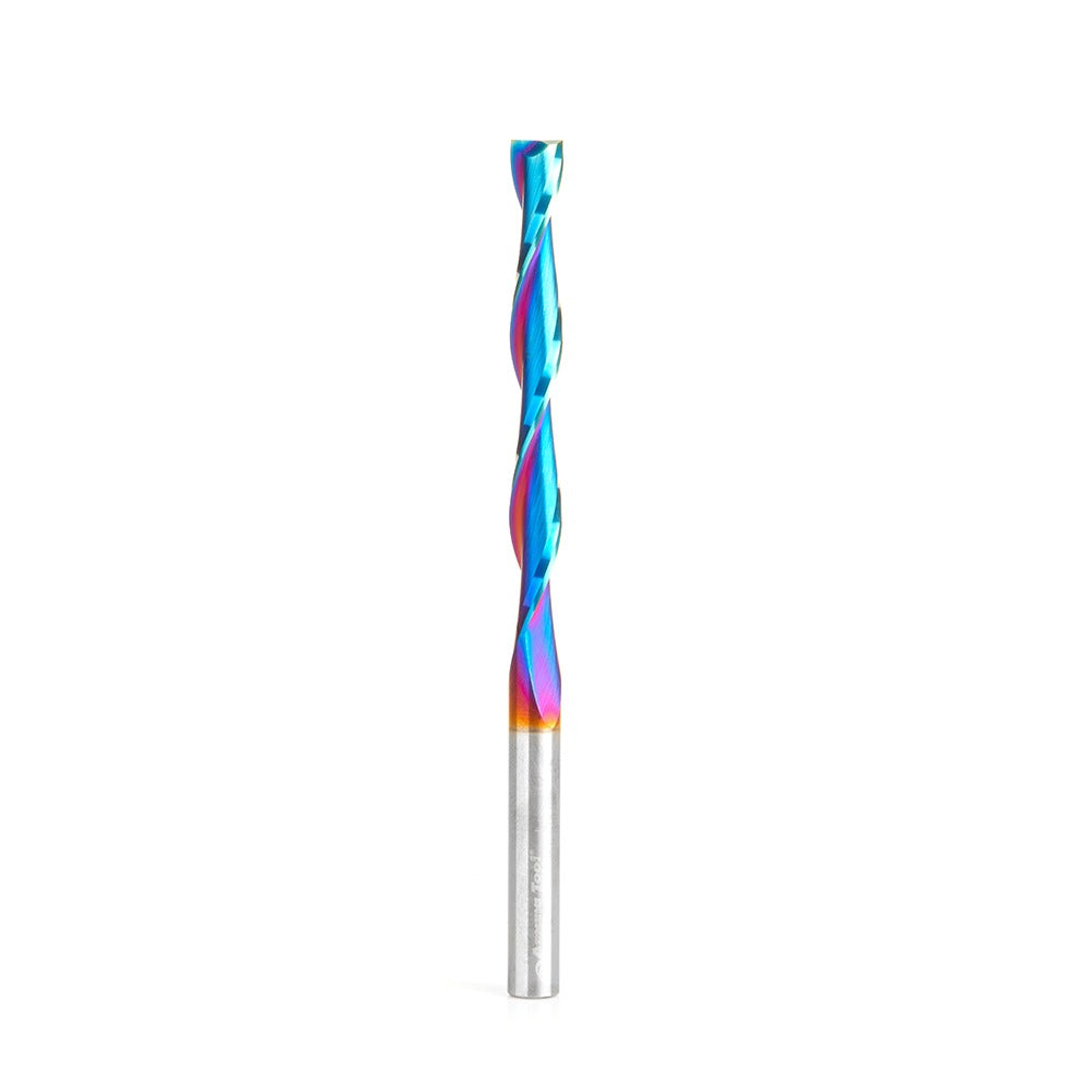 Amana 46272-K Solid Carbide CNC Spektra™ Extreme Tool Life Coated Foam Up-Cut Cutting Square End Spiral 1/4" Dia x 2-1/4" x 1/4" Shank x 4" Long Router Bit