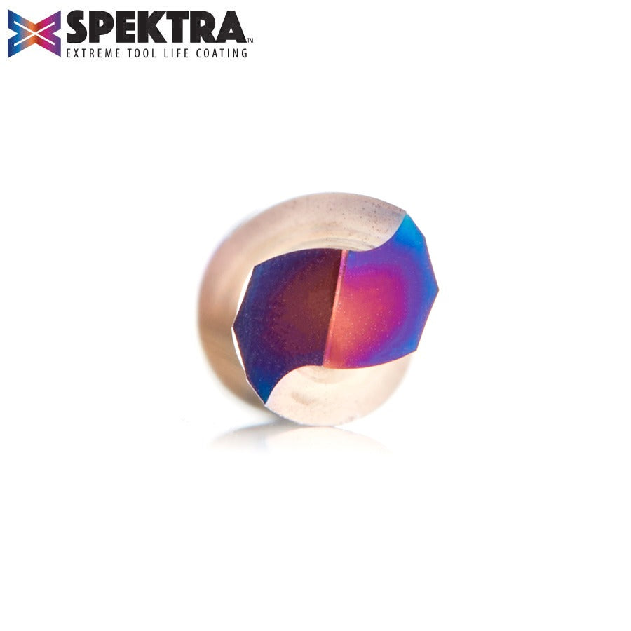 Amana 46348-K Solid Carbide Spektra™ Extreme Tool Life Coated Spiral Plunge for Solid Wood 1/4" Dia x 1" x 1/4" Shank Down-Cut