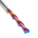Amana 46566-K Solid Carbide CNC Spektra™ Extreme Tool Life Coated Foam Down-Cut Cutting Square End Spiral 1/4" Dia x 2-1/4" x 1/4" Shank x 4" Long Router Bit