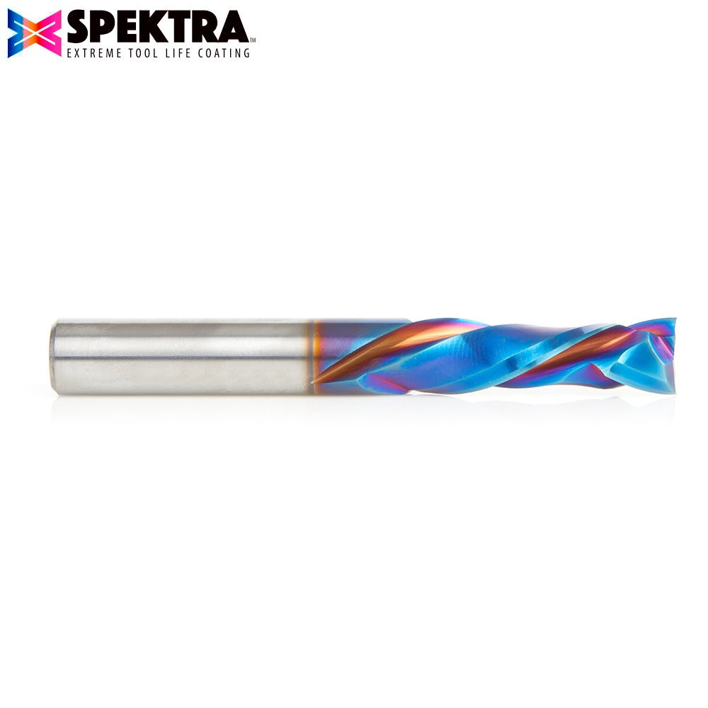 Amana 46704-K CNC Solid Carbide Spektra™ Extreme Tool Life Coated Compression Spiral 3/8" Dia x 1-1/4" x 3/8" Shank for Baltic Birch Plywood