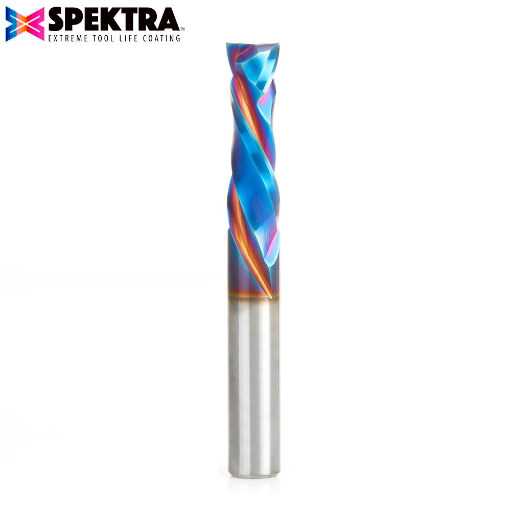 Amana 46704-K CNC Solid Carbide Spektra™ Extreme Tool Life Coated Compression Spiral 3/8" Dia x 1-1/4" x 3/8" Shank for Baltic Birch Plywood