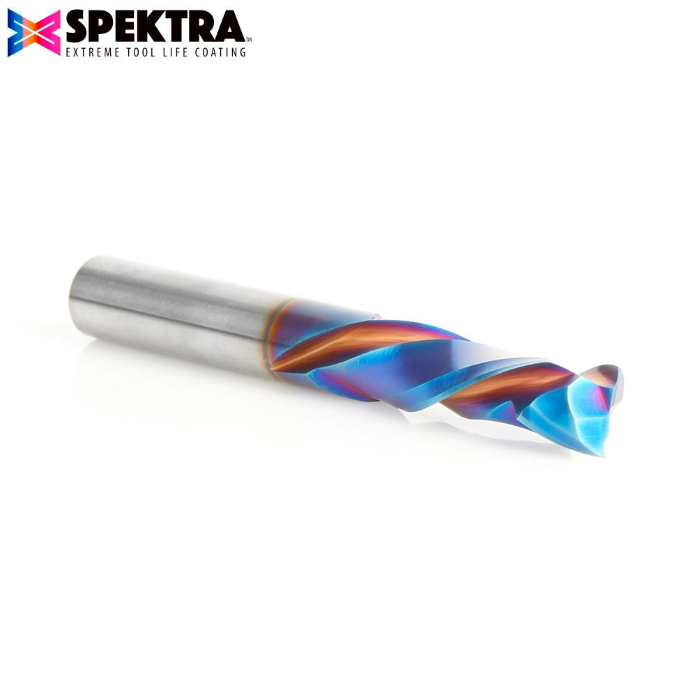 Amana 46704-K CNC Solid Carbide Spektra™ Extreme Tool Life Coated Compression Spiral 3/8" Dia x 1-1/4" x 3/8" Shank for Baltic Birch Plywood