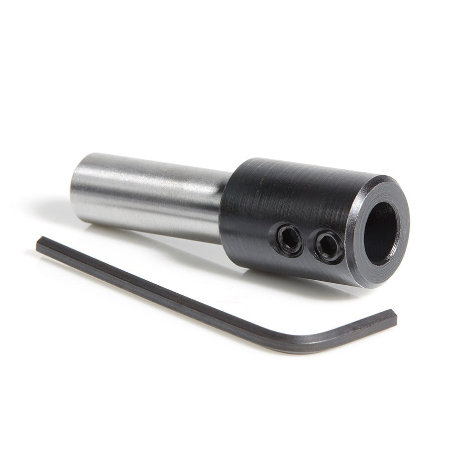 Amana 47638 10mm Shank Dowel Drill/Boring Bit Adapter for CNC Standard Collet/Tool Holder
