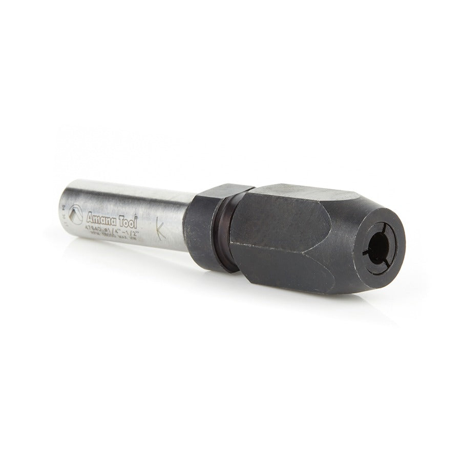 Amana 47640 1/2" Shank CNC Extension Adapter for 1/4 Inch Shank Router Bits