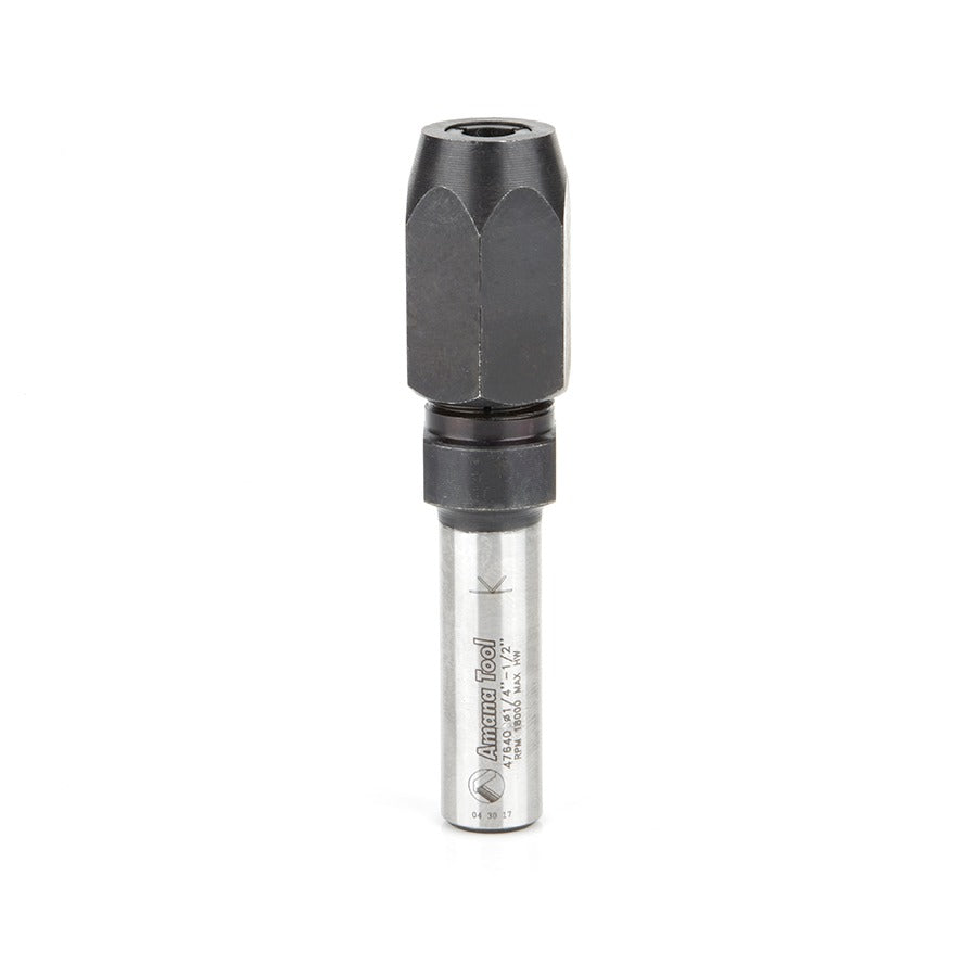 Amana 47640 1/2" Shank CNC Extension Adapter for 1/4 Inch Shank Router Bits