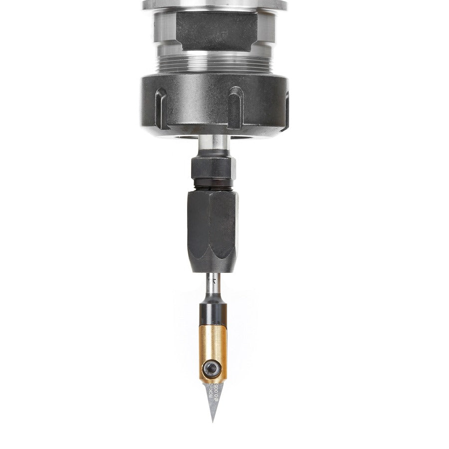 Amana 47640 1/2" Shank CNC Extension Adapter for 1/4 Inch Shank Router Bits
