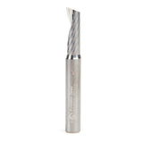 Amana 51377 Solid Carbide CNC Spiral 'O' Single Flute, Aluminum Cutting 1/4" Dia x 3/4" x 1/4" Shank x 2" Long Up-Cut Router Bit