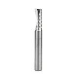 Amana 51378 Solid Carbide CNC Spiral 'O' Single Flute, Aluminum Cutting 3/8" Dia x 1" x 3/8" Shank x 3" Long Up-Cut Router Bit